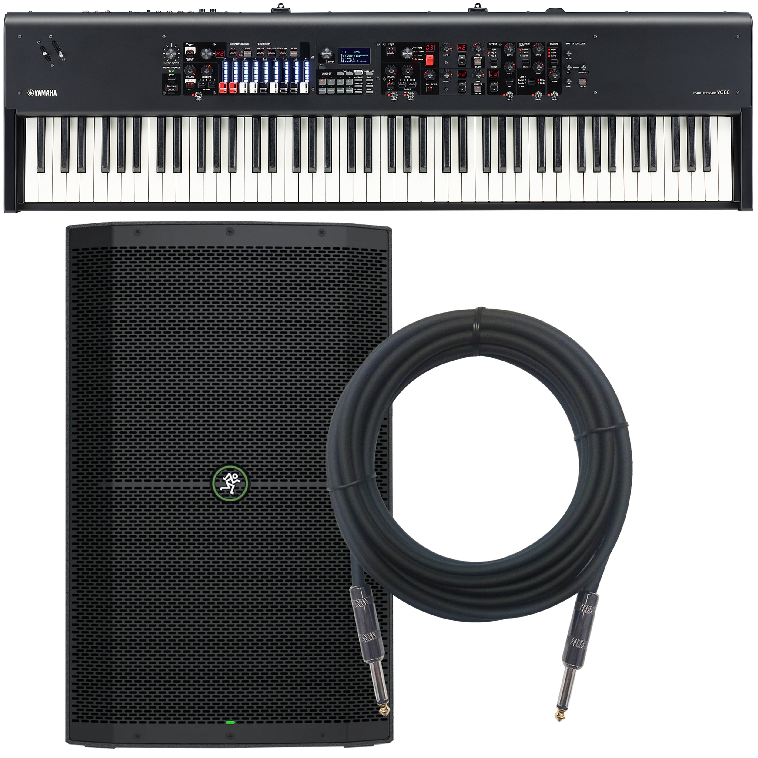 Yamaha YC88 88-Key Stage Keyboard and Organ MONITOR KIT