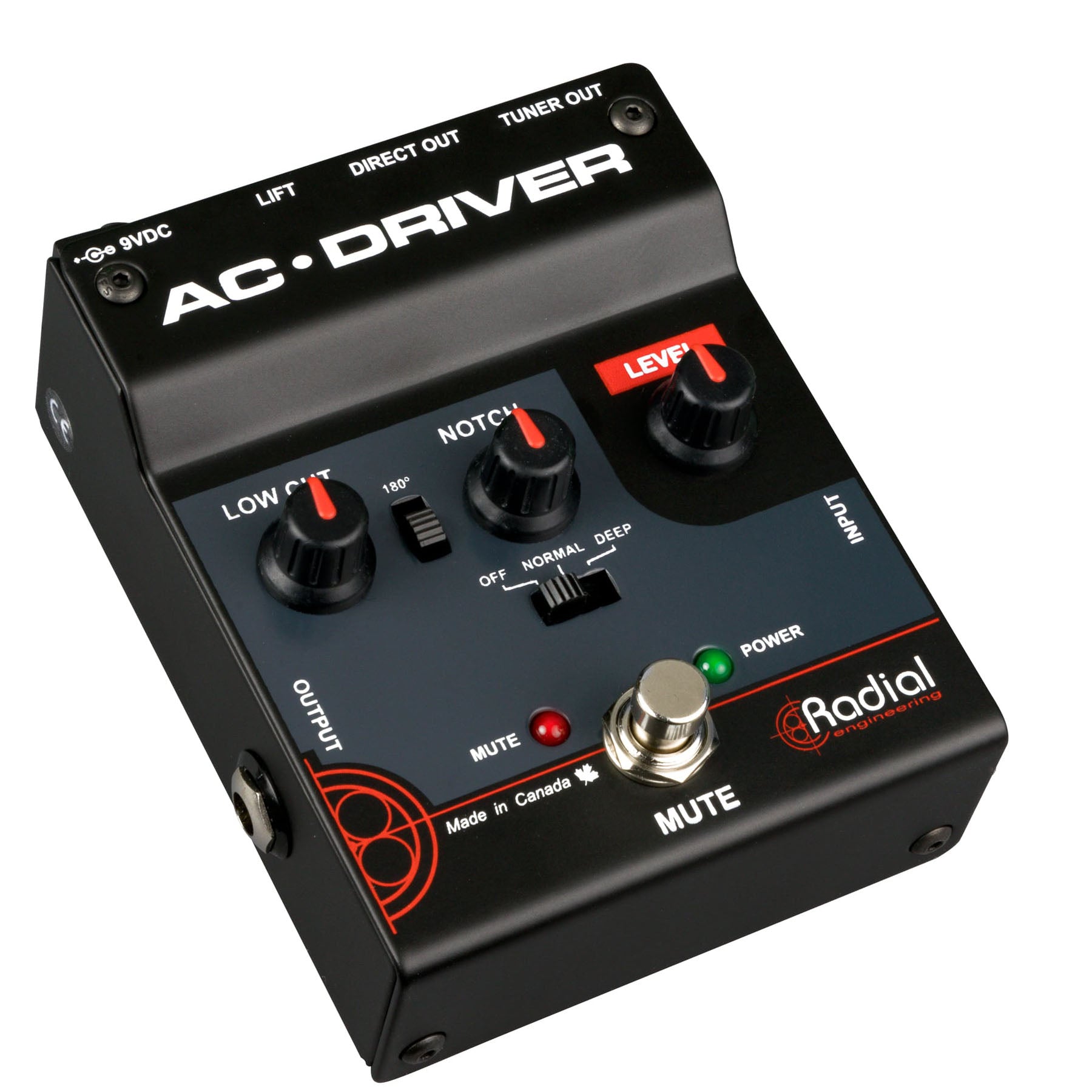 Radial AC-Driver Acoustic Preamp and DI Box, view 3