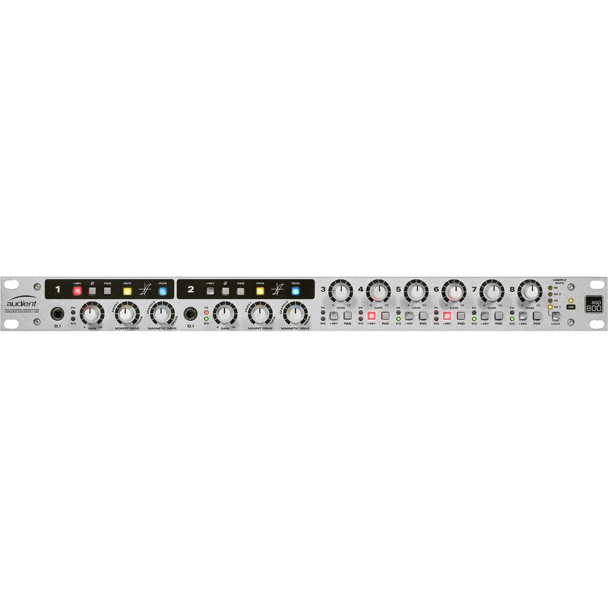 Audient ASP800 8-Channel Mic Preamp View 2