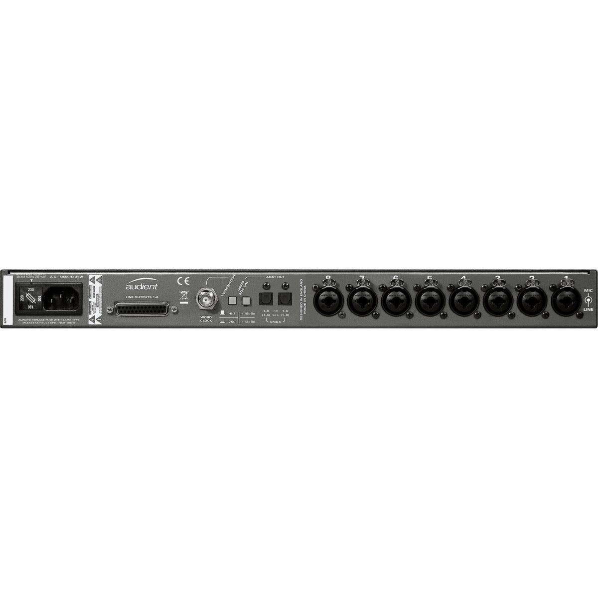 Audient ASP800 8-Channel Mic Preamp View 3