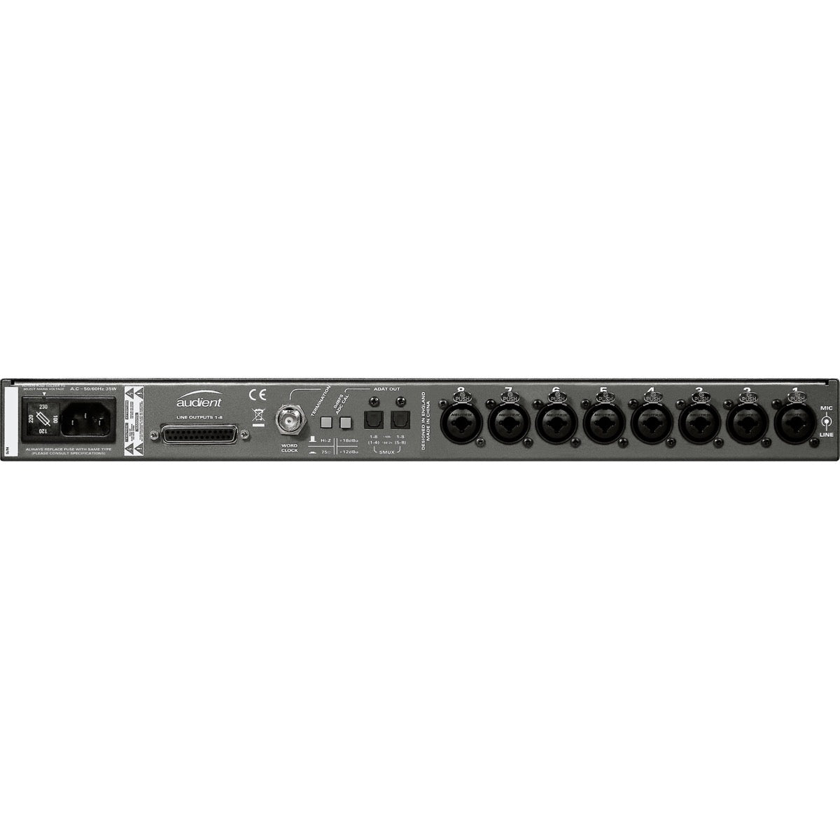 Audient ASP800 8-Channel Mic Preamp View 2