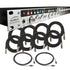 Collage showing components in Audient ASP800 8-Channel Mic Preamp CABLE KIT