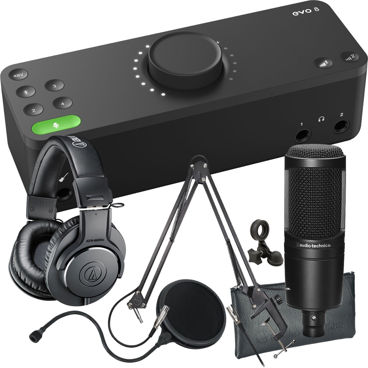 Audient Evo 8 4in/4out USB-C Audio Interface PODCASTING PAK