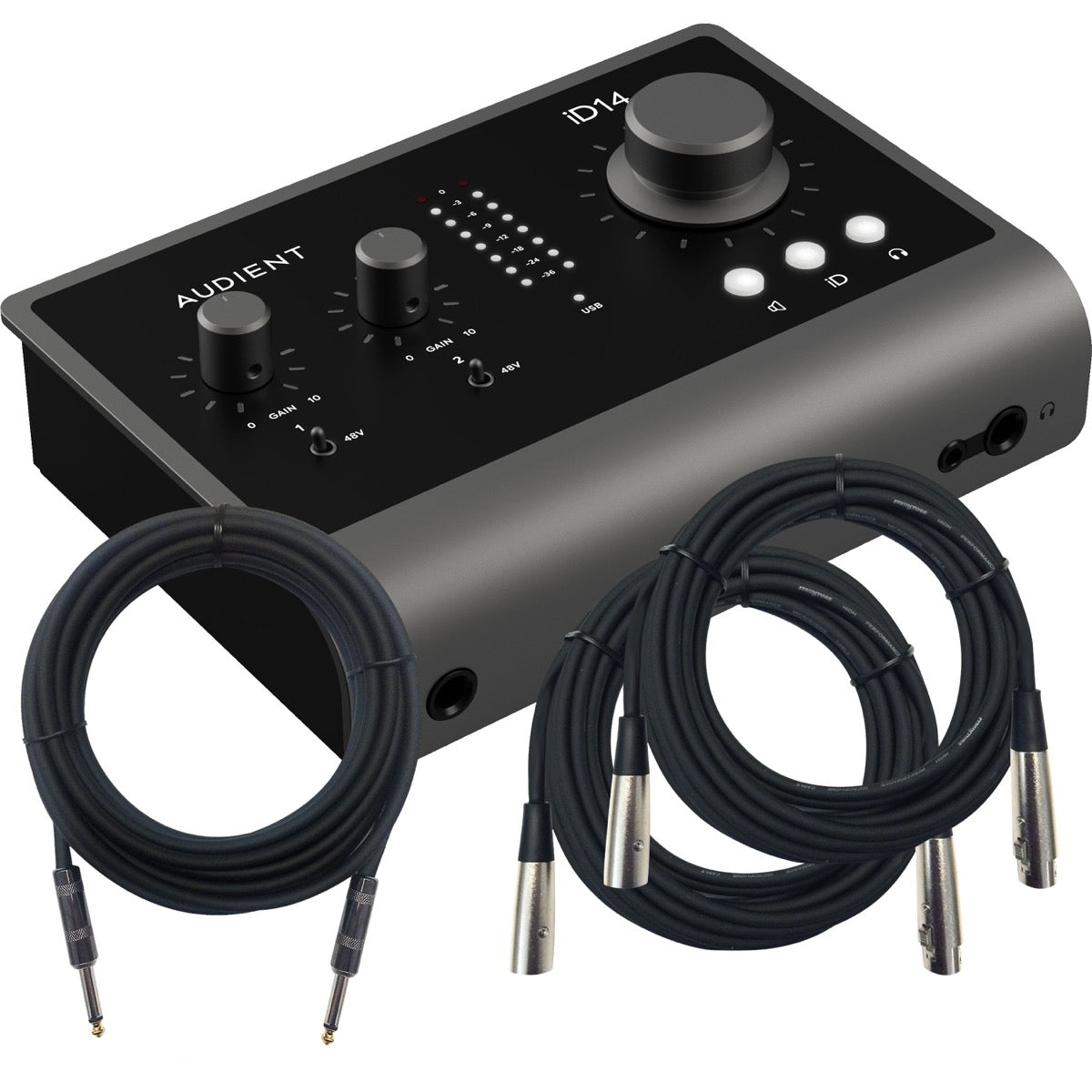Audient iD14 MkII 10in/6out USB-C Audio Interface CABLE KIT