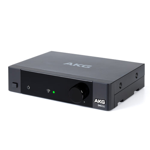 Angled image of the receiver for the AKG DMS100 Handheld Wireless Microphone System BONUS PAK