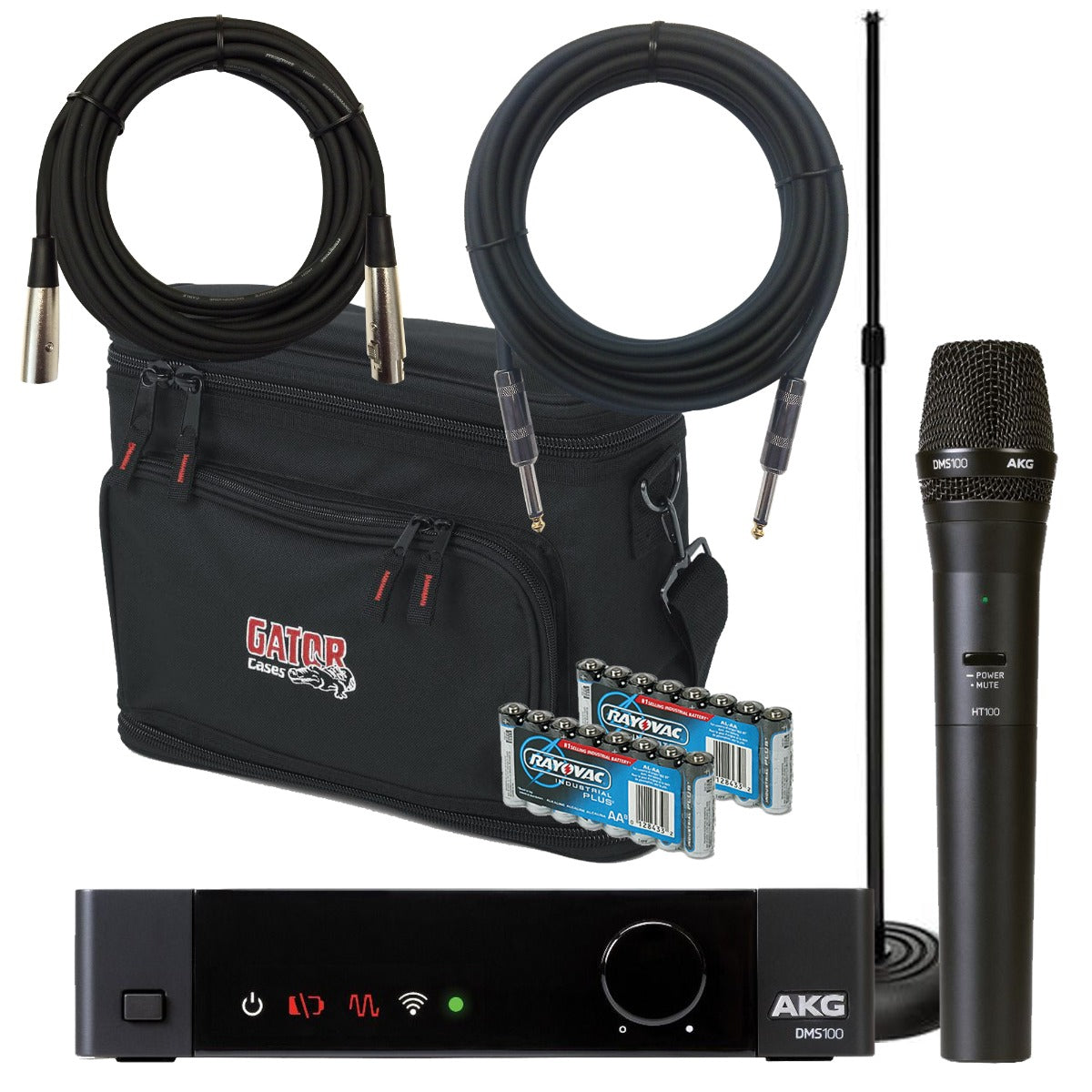 AKG DMS100 Handheld Wireless Microphone System COMPLETE STAGE BUNDLE