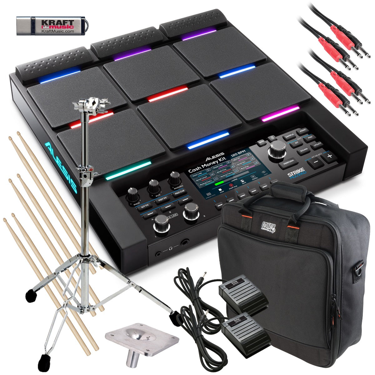 Alesis Strike MultiPad Sampling Percussion Pad STAGE RIG