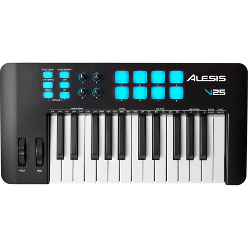 Alesis V25 MKII 25-Key USB-MIDI Keyboard Controller View 1