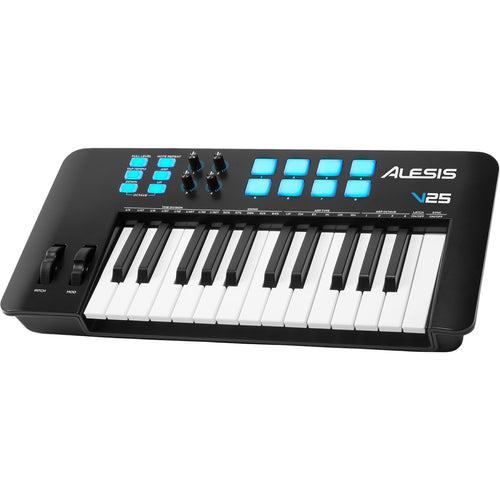 Alesis V25 MKII 25-Key USB-MIDI Keyboard Controller View 5