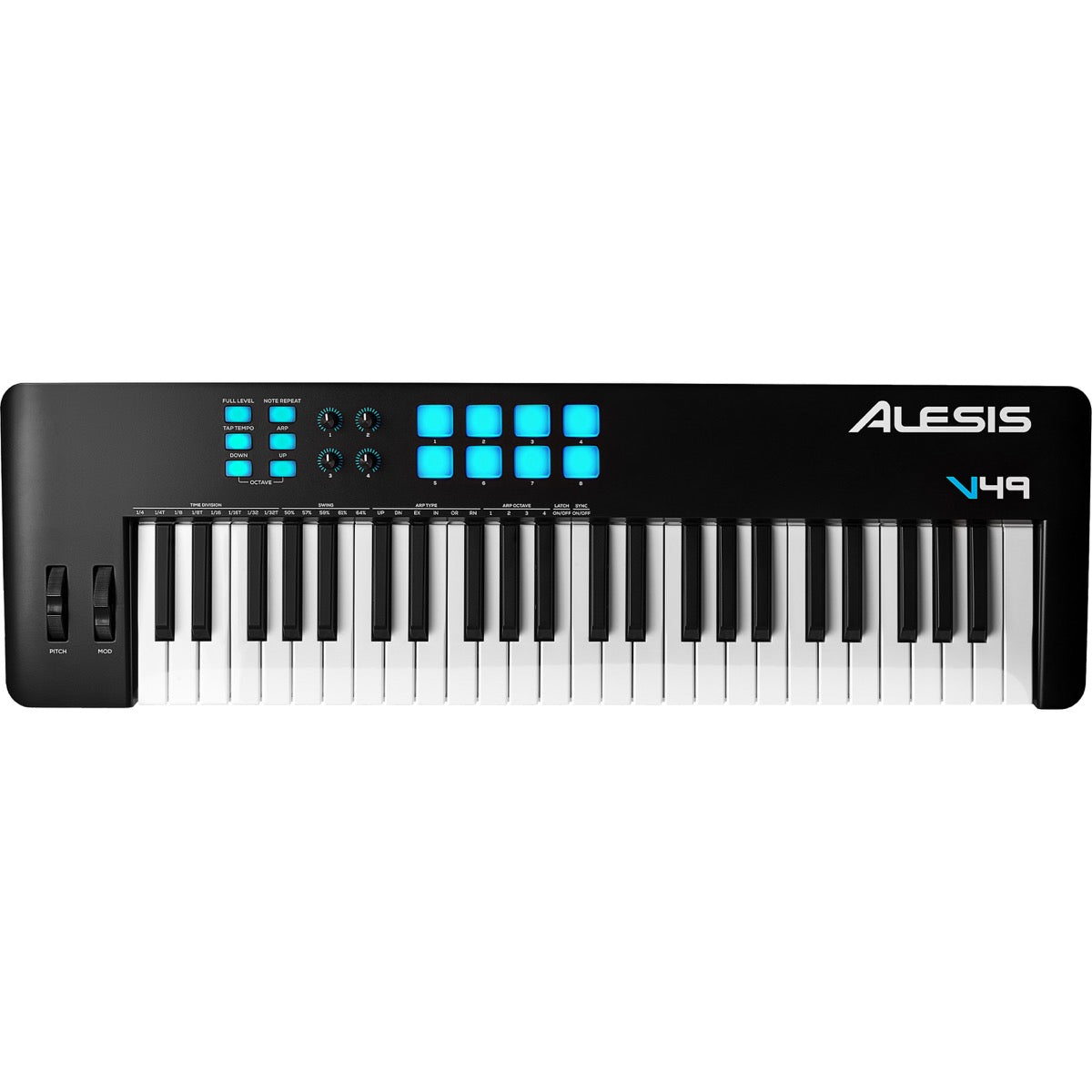 Alesis V49 MKII 49-Key USB-MIDI Keyboard Controller View 1
