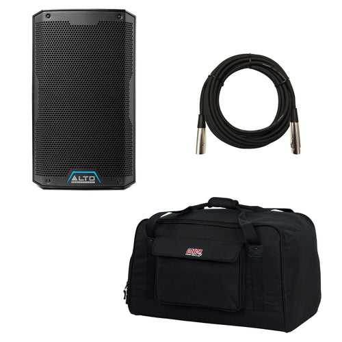 Collage image of the Alto TS408 8" 2-Way Powered Speaker CARRY BAG KIT