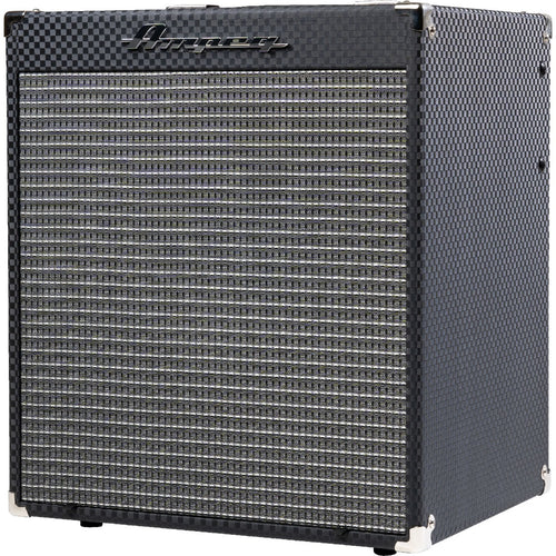 Perspective view of Ampeg RB-110 Rocket Bass 110 50W 1x10" Bass Combo Amplifier showing front and right side