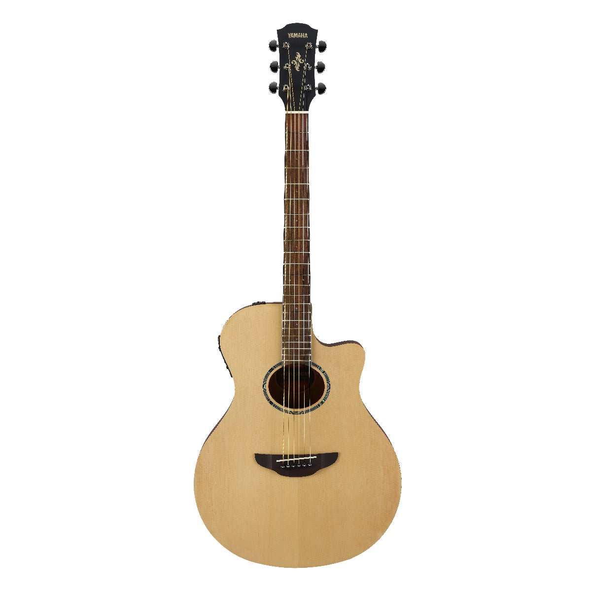 Yamaha APX600OVS Thinline Acoustic-Electric Guitar - Natural Satin, View 2