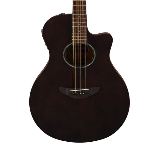 Yamaha APX600OVS Thinline Acoustic-Electric Guitar - Smokey Black