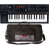 Collage showing components in Arturia MiniFreak Algorithmic Synthesizer CARRY BAG KIT