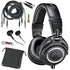 Audio-Technica ATH-M50x Professional Monitor Headphones BONUS PAK