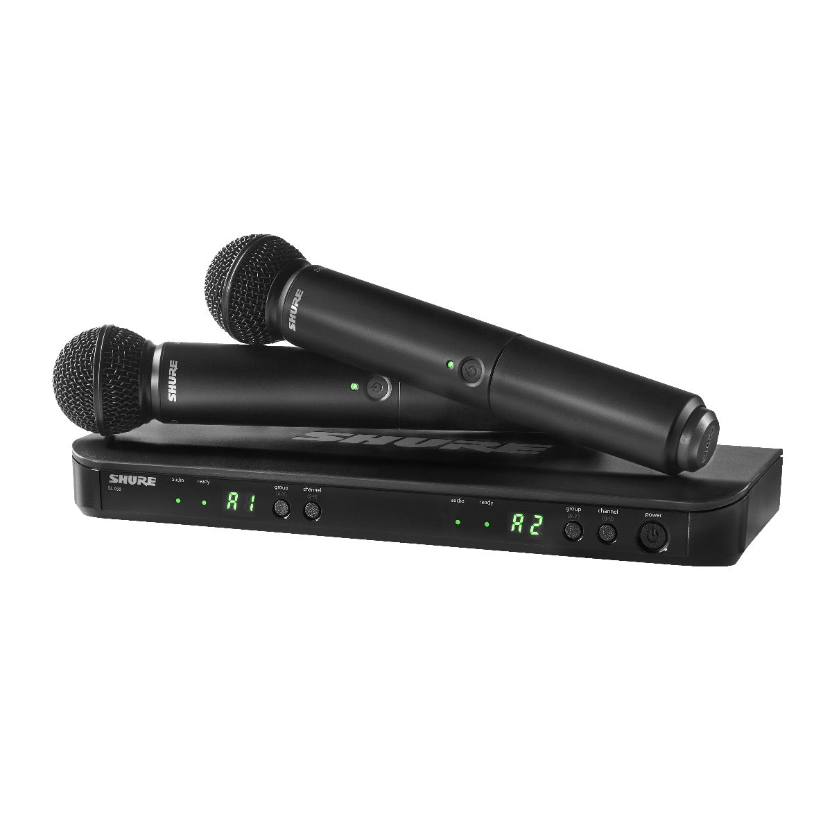 Shure BLX288/SM58BK Dual Wireless Vocal System - Ltd Edition Black  PERFORMER PAK