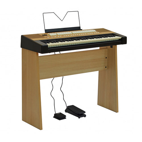 Collage image of the Viscount Cantorum VI Plus Portable Organ WITH STAND