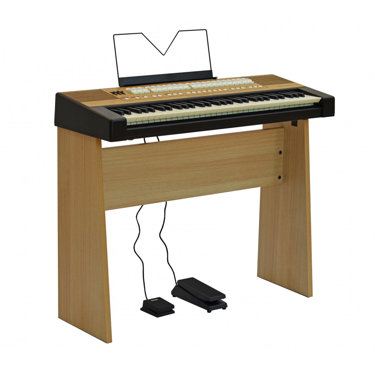 Collage image of the Viscount Cantorum VI Plus Portable Organ WITH STAND