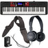 Collage of the components in the Casio Casiotone CT-S1000V Portable Keyboard BONUS PAK bundle