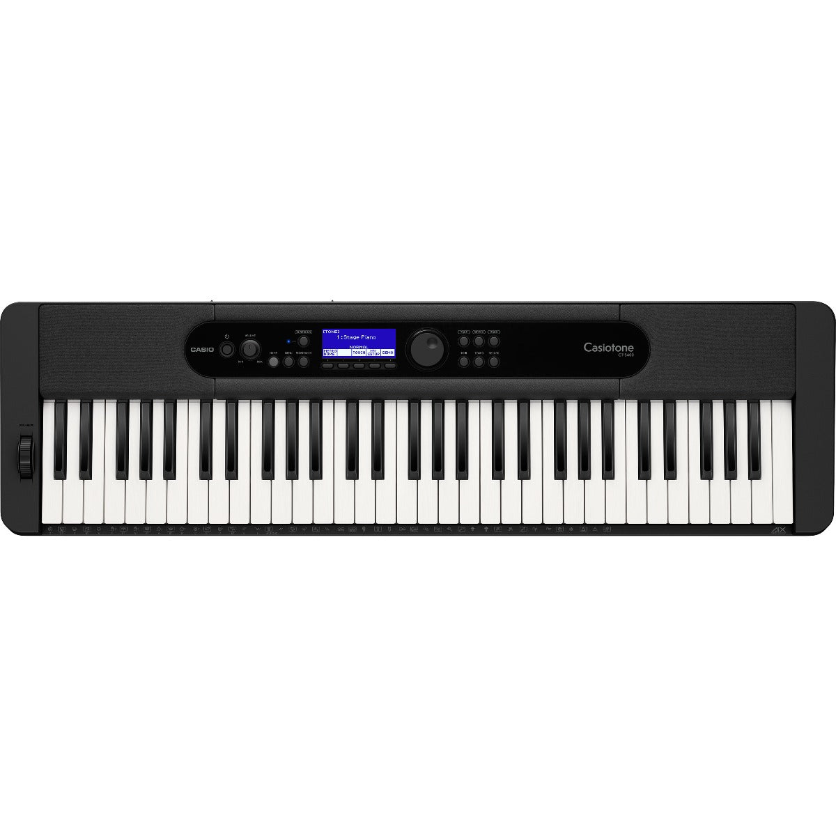 Casio 61鍵 ブラック電子キーボード　CT-S400 Casio Casiotone CT-S400 Portable Keyboard - Black WIRELESS PAK