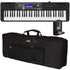 Collage of the components in the Casio Casiotone CT-S500 Portable Keyboard CARRY BAG KIT bundle