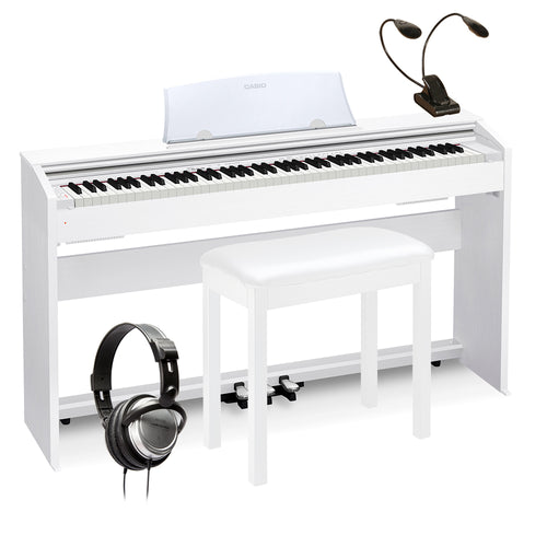 Casio Privia PX-770 Digital Piano - White COMPLETE HOME BUNDLE