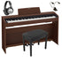 Collage of items in the Casio Privia PX-870 Digital Piano - Brown COMPLETE HOME BUNDLE
