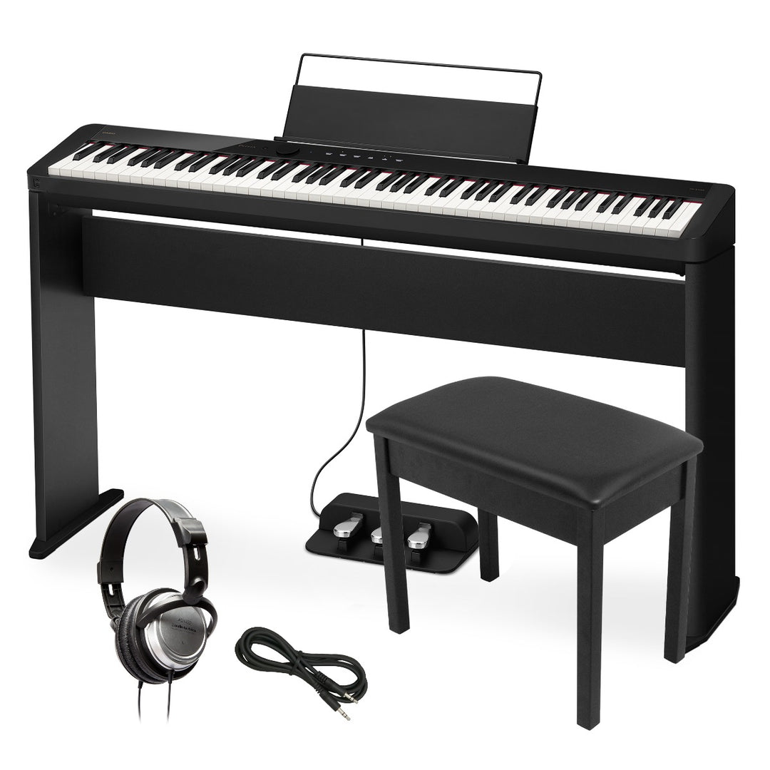 Casio Privia PX-S1100 Digital Piano - Black COMPLETE HOME BUNDLE ...