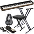 Collage of Casio PX-S6000 Digital Piano - Black KEY ESSENTIALS BUNDLE showing included components