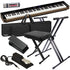Collage of the Casio PX-S6000 Digital Piano - Black STAGE ESSENTIALS BUNDLE showing included components