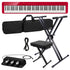 Collage image of the Casio Privia PX-S1100 Digital Piano - Red STAGE ESSENTIALS BUNDLE