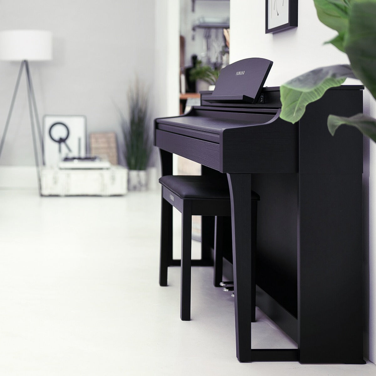 Yamaha Clavinova CSP-150 Digital Piano - Matte Black - Style Shot 1