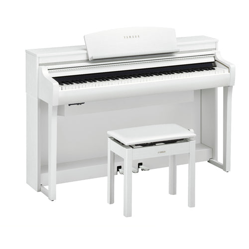 Yamaha Clavinova CSP275WH Digital Piano with Bench - White, View 1