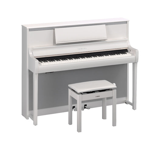 Yamaha Clavinova CSP295PWH Digital Piano with Bench - Polished White, View 2