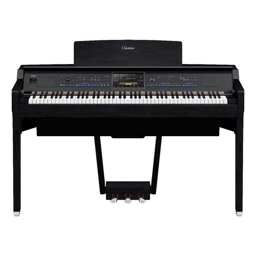 Yamaha Clavinova CVP-909 Digital Piano - Matte Black - Front