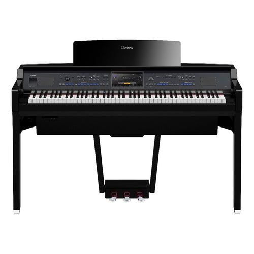 Yamaha Clavinova CVP-909 Digital Piano - Polished Ebony - Front
