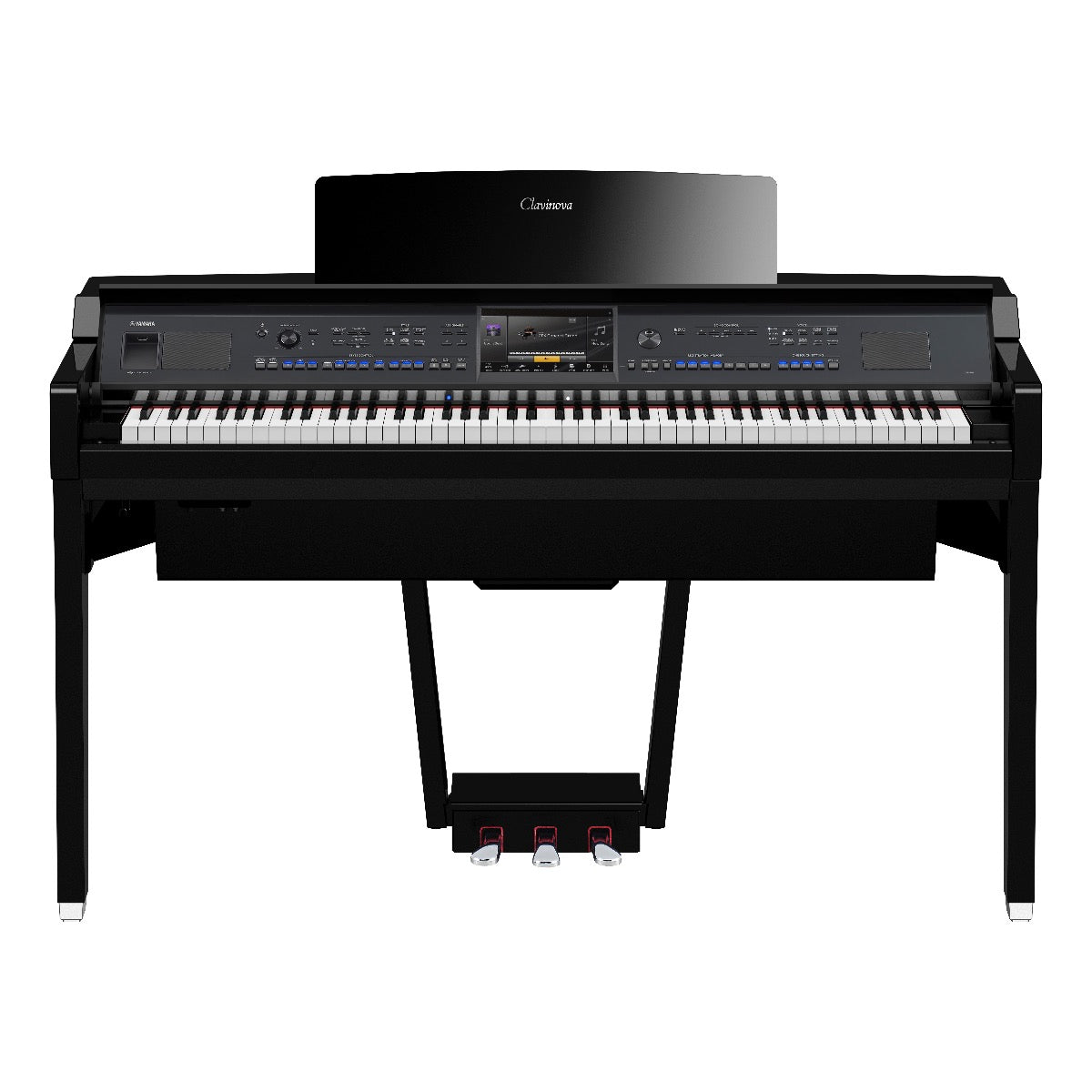 Yamaha Clavinova CVP-909 Digital Piano - Polished Ebony - Front