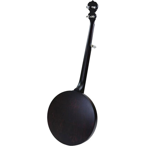 Perspective view of Deering Artisan Goodtime Two 5-String Banjo with Resonator showing back and left side