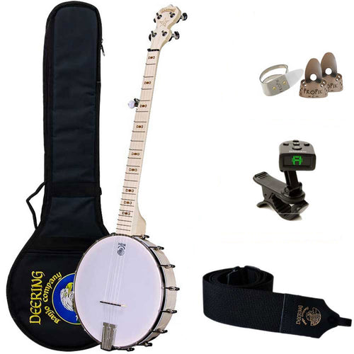 Bundle collage image of Deering Goodtime Banjo Beginner Package bundle