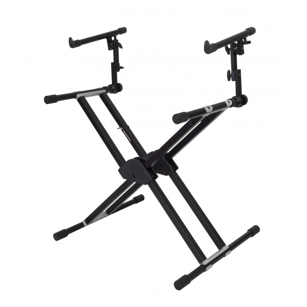 Die Hard DHKS52 Double Braced X-Frame Keyboard Stand with 2nd Tier
