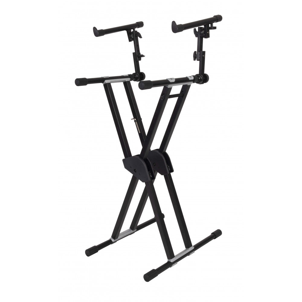 Die Hard DHKS52 Double Braced X-Frame Keyboard Stand with 2nd Tier