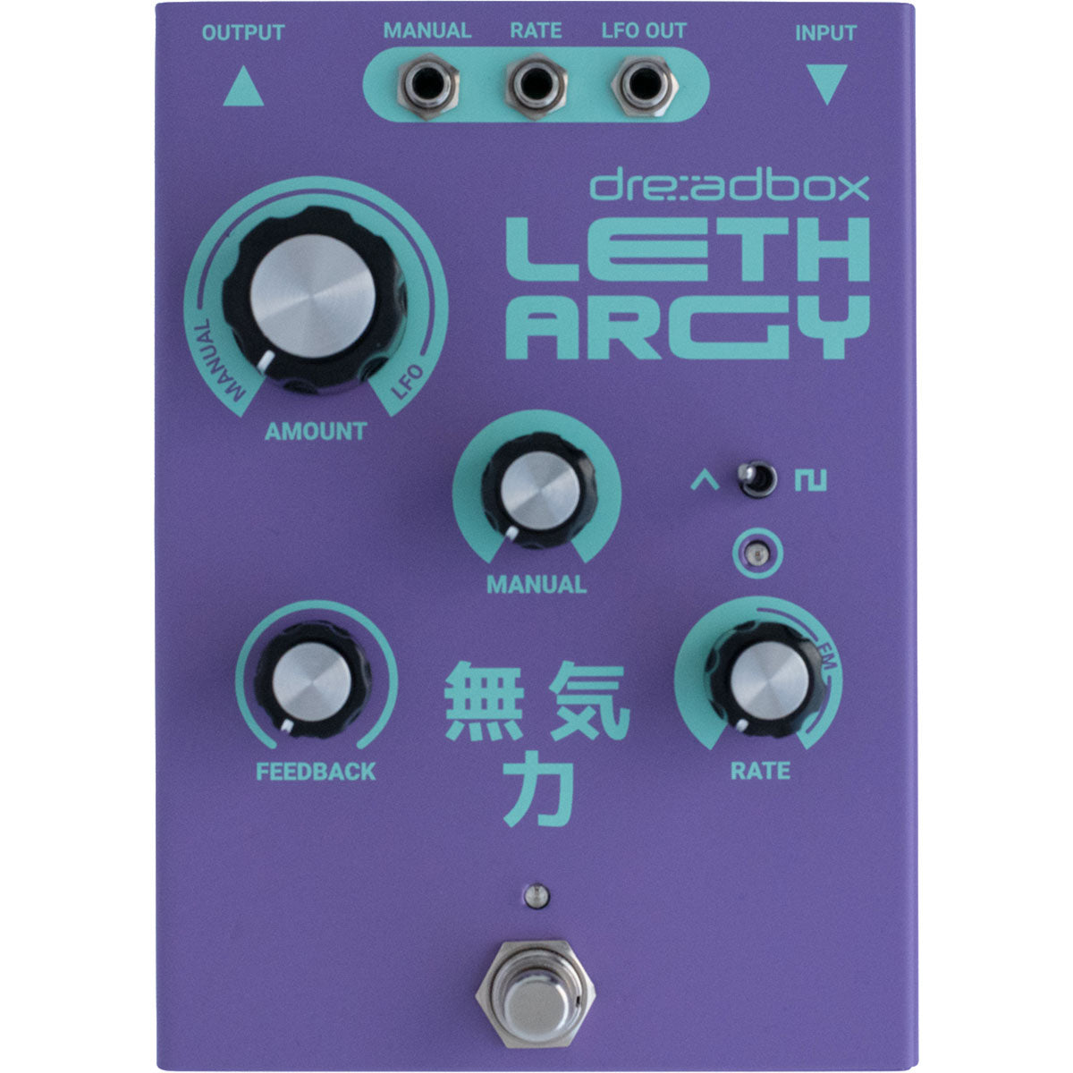 Top view of Dreadbox Lethargy 8-Stage OTA Phaser Effects Pedal