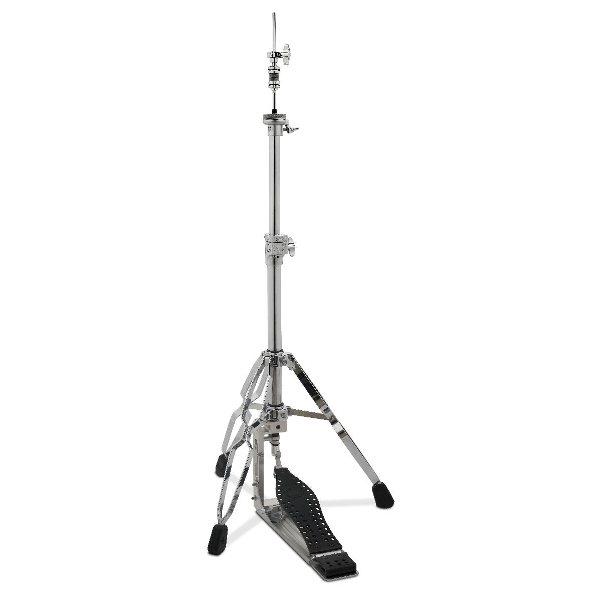 DW MFG Series Machined Direct Drive 3-Leg Hi-Hat Stand with black footboard