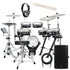 Collage of the components in the EFNOTE 3X Electronic Drum Set - Black Oak COMPLETE DRUM BUNDLE