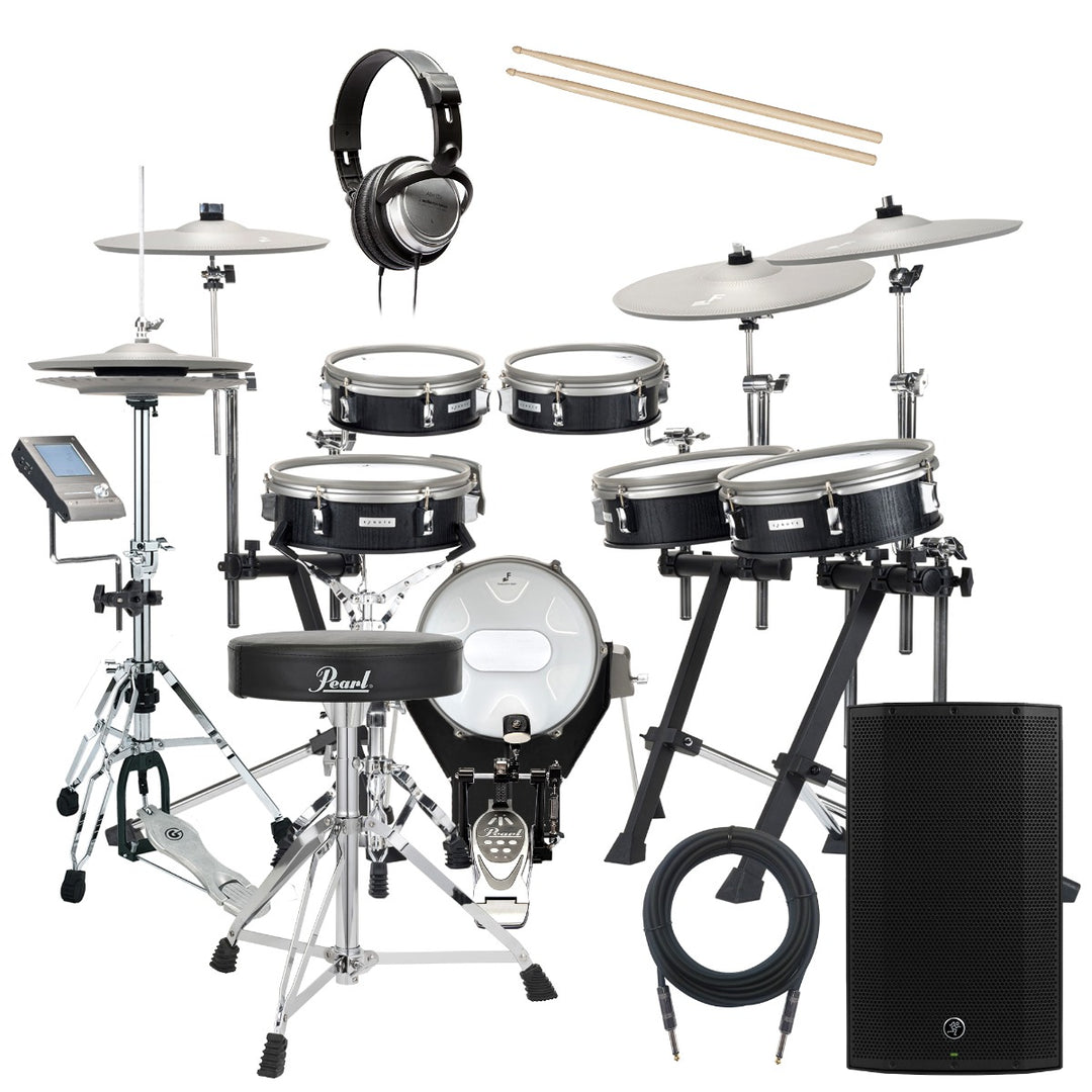 EFNOTE 3X Electronic Drum Set - Black Oak COMPLETE DRUM BUNDLE – Kraft ...