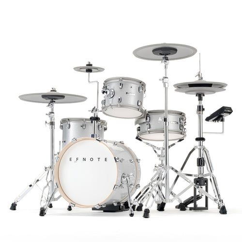 EFNOTE 5 Electronic Drum Set - White Sparkle, View 1