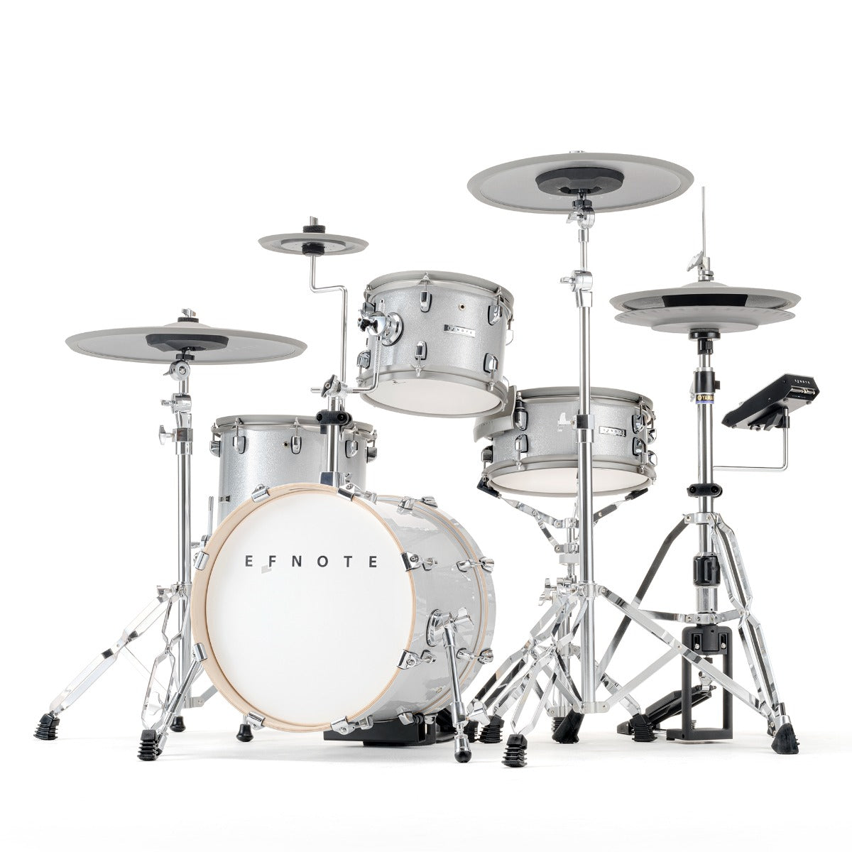 EFNOTE 5 Electronic Drum Set - White Sparkle view 1