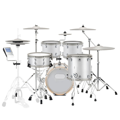 EFNOTE 5 Electronic Drum Set - White Sparkle EXPANDED