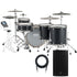 Collage of the components in the EFNOTE 7X Electronic Drum Set MONITOR KIT bundle
